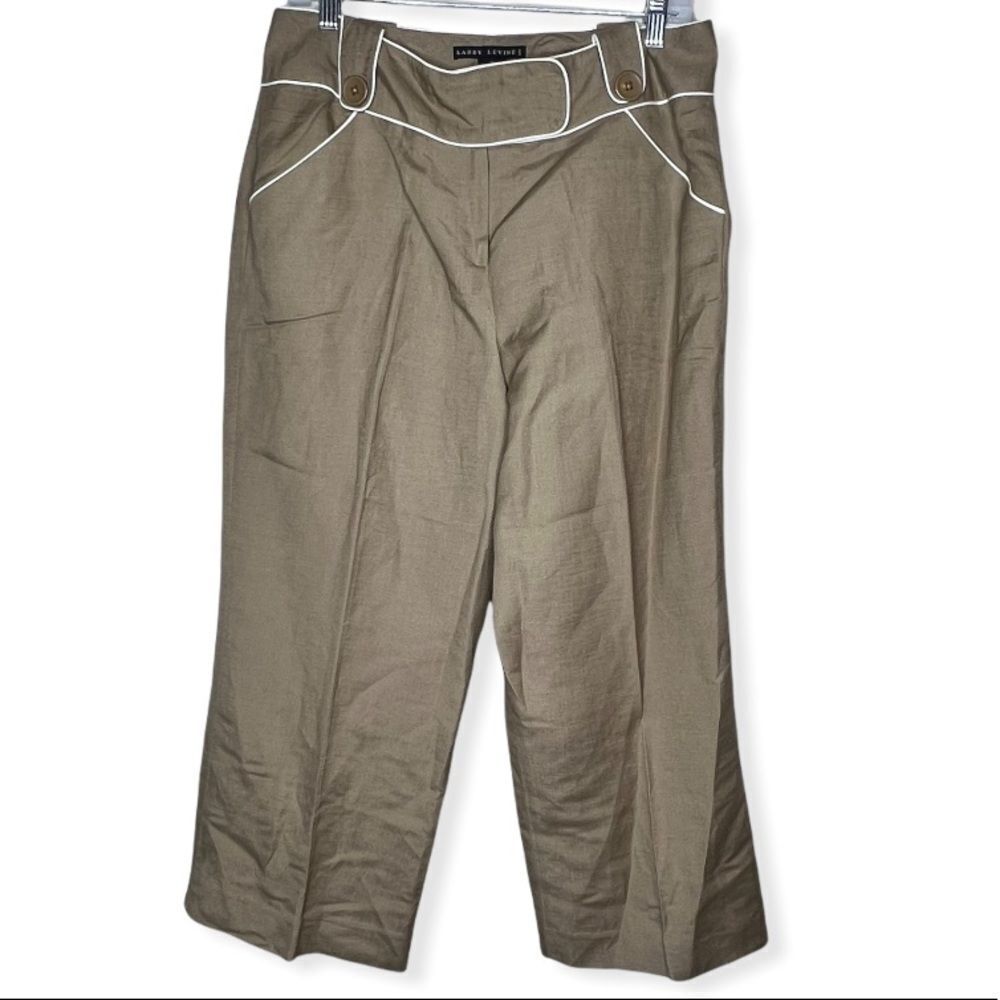 Vintage Larry Levine‎ Linen Blend Cropped Pants